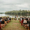 wedding by a lake